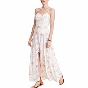 Denim Supply Vintage Ralph Lauren Josephine Floral Maxi Dress Cutout-Back Medium